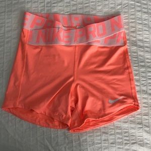 Neon Orange Nike Pros